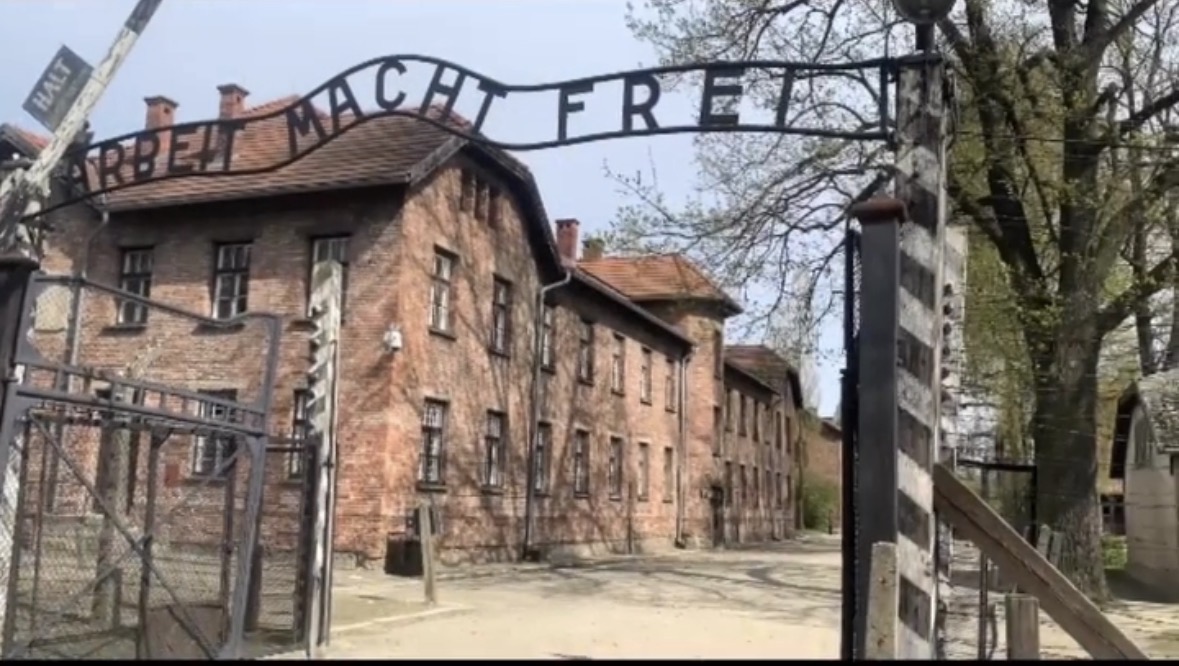 Entrance gate at Auschwitz
